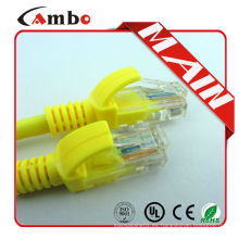 Cable de conexión UTP RJ45 cable de Ethernet 24AWG de color plano